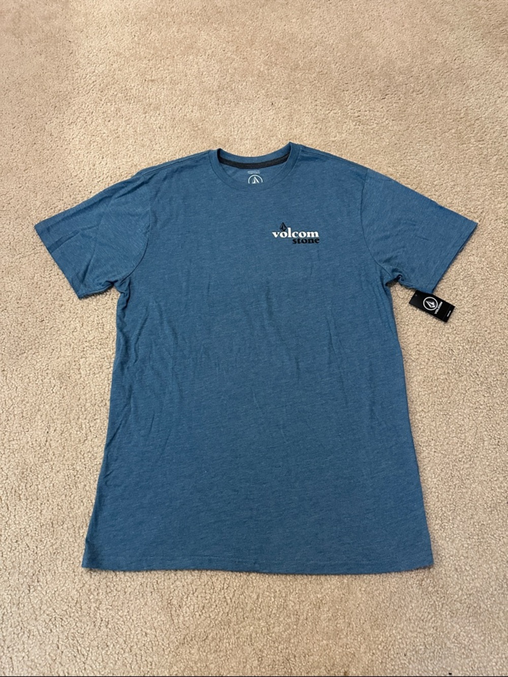 Volcom Men’s Blue Heather Modern Fit Graphic Tee